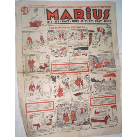 Journal ancien Marius 1958