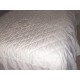 Dessus de lit en satin blanc, lit 140 cm