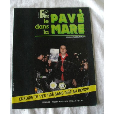 Ancien journal moto : le Pavé dans la mare, 1986 Coluche 