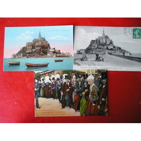 Lot de  43 cartes postales anciennes Normandie