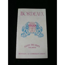 Ancien plan des rues de Bordeaux ( 1972) 