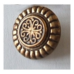 Bouton ancien métallique, 1.5cm