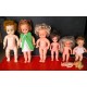 Lot de 6 poupées anciennes
