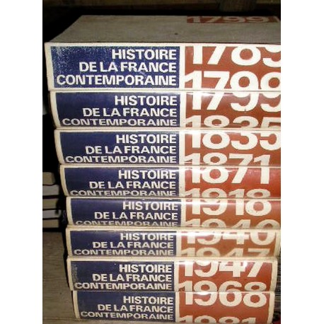 Livres de collection " Histoire de la France contemporaine" , 8 gros volumes