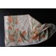 Foulard ancien, motifs fleurs