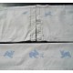 Draps anciens pour bébé, lin brodé