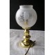 Lampe en laiton, globe boule