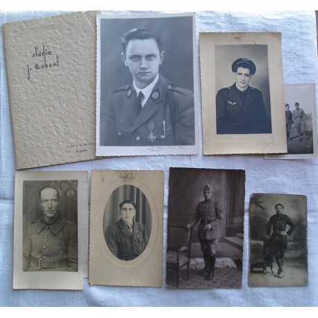 Lot de 7 photos militaires