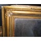 Grand miroir ancien en plâtre doré, à restaurer