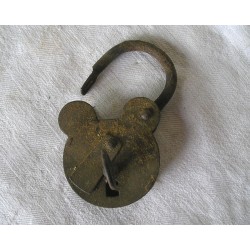 Cadenas ancien 9.5cm, fonctionne