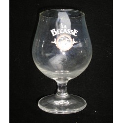 Verre à pieds ancien à bière la Bécasse