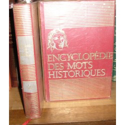 Livre : Encyclopédie des mots historiques , 2 volumes