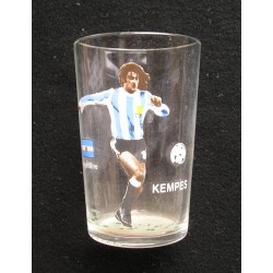 Verre de collection foot Kempes 1982 