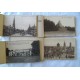4 dépliants de cartes postales anciennes BELGIQUE