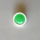 Petit bouton vintage, vert et blanc