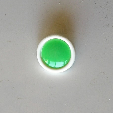 Petit bouton vintage, vert et blanc