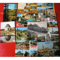 Lot de 11 cartes postales Ardèche