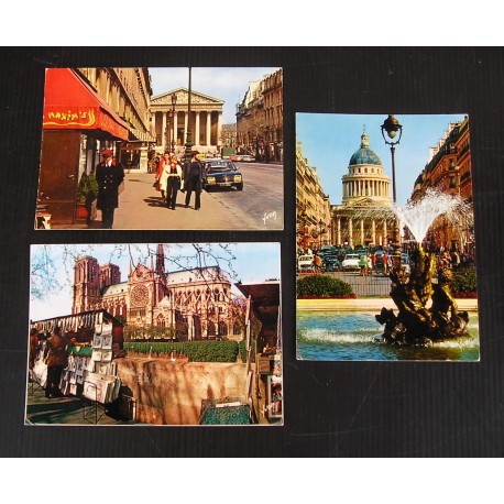3 cartes postales années 60 Paris, Maxim's