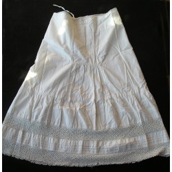 Robe -chemise -jupon ancien, dentelle