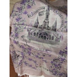 Foulard ancien Centenaire de Lourdes