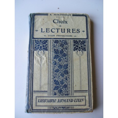 Livre scolaire ancien Lecture 1925