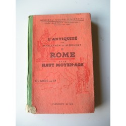 Livre scolaire 1943 Rome Haut Moyen Age