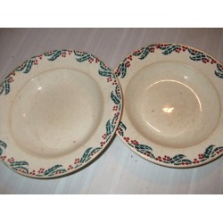 2 assiettes creuses HOUX