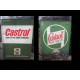 Bidons  anciens d'huile, Castrol Solexine...