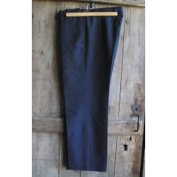 Pantalon ancien homme bleu rayé Canda