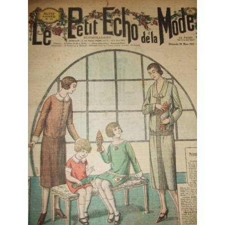 Revue ancienne "Petit Echo de la Mode" de 1925 (mars)