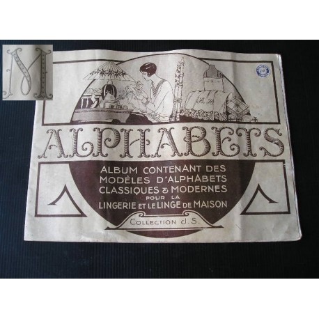 Revue ancienne de couture "Alphabets" monogrammes