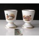 2Mazagrans  Porcelaine St Hubert "chasse"