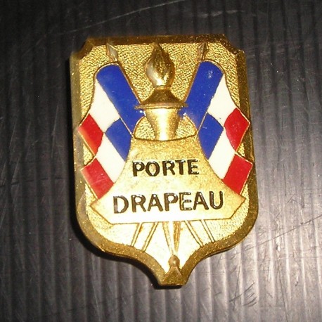 Médaille-broche Porte drapeau