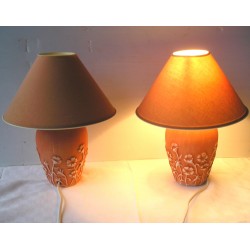 2 lampes pieds en céramique