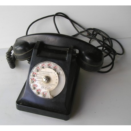 Téléphone bakelite noir ERICSSON