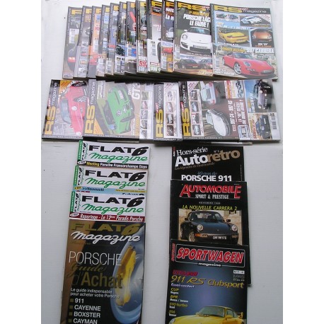 Lot de magazines PORSCHE