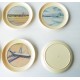 6 dessous de verres aviation, années 60, vintage en plastique