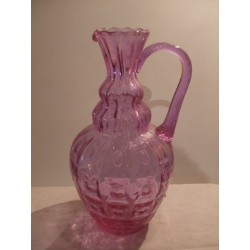 Grand vase pichet mauve 31 cm, Vintage