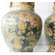 2 vases asiatiques anciens en céramique hauteur 35cm, poids chacun 2.5kg 