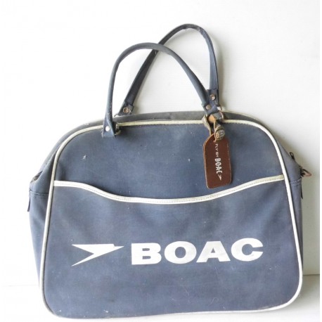 Ancien sac authentique BOAC, vintage, aviation