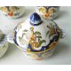 6 petits pots anciens en porcelaine