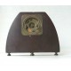 Réveil Pendule bois marqueterie ancienne -BAYARD (Lion passant)