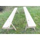 2 bancs de ferme en bois-2.70m