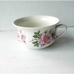 Pot de chambre petite taille, motifs fleurs,