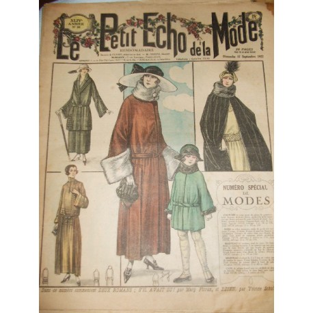 Revue ancienne "Petit Echo de la Mode"1922