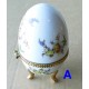 Oeuf porcelaine 9cm, boite à bijou, bonbonnière (A)