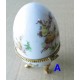 Oeuf porcelaine 9cm, boite à bijou, bonbonnière (A)