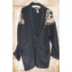 Veste ancienne en laine paillettes dorures