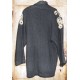 Veste ancienne en laine paillettes dorures