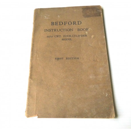 BEDFORD INSTRUCTION BOOK 1939  Vauxhall motors limited First edition